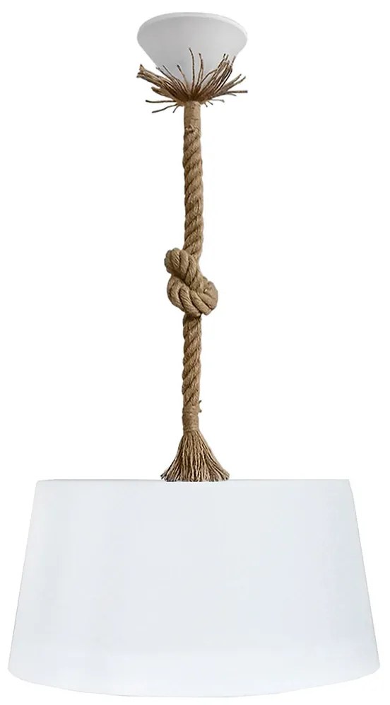 Φωτιστικό Οροφής Μονόφωτο Heronia Rope White 31-1351
