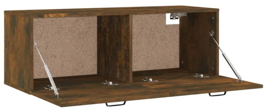 vidaXL Έπιπλο Τηλεόρασης Τοίχου Καπνιστή δρυς 100x30x30 εκ. Επεξ. Ξύλο