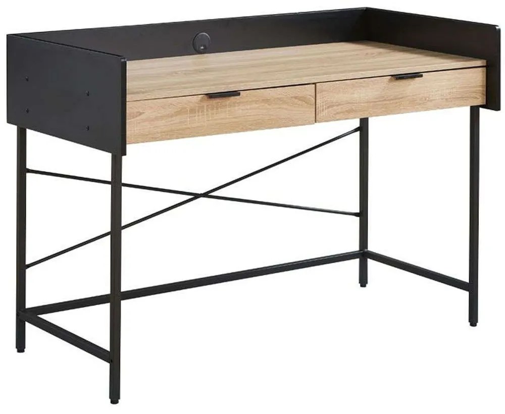 Γραφείο Homi 28-0272 123x60x86cm Natural-Black