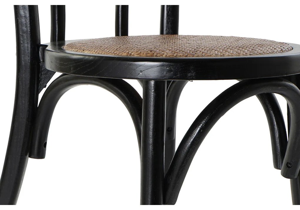 Καρέκλα Τραπεζαρίας DKD Home Decor Μαύρο Πολύχρωμο 43 x 44 x 89 cm