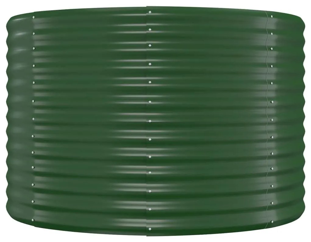 Ζαρντινιέρα Πράσινη 322x100x68εκ Ατσάλι με Ηλεκτρ. Βαφή Πούδρας - Πράσινο