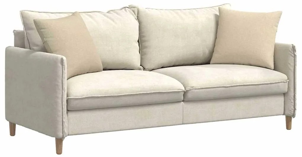 vidaXL Μαξιλάρι Καναπέ 2 pcs Κρεμ 45 x 45 cm ύφασμα