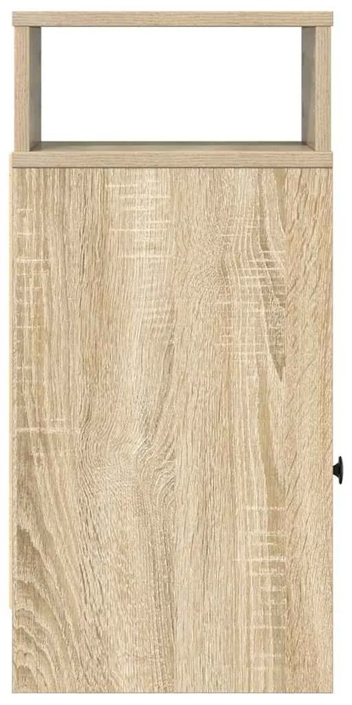 vidaXL Κομοδίνο με συρτάρι Sonoma Δρυς 25x31x66 εκ.
