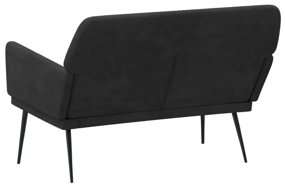 vidaXL Πάγκος Μαύρος 108x79x79 εκ. Βελούδινος