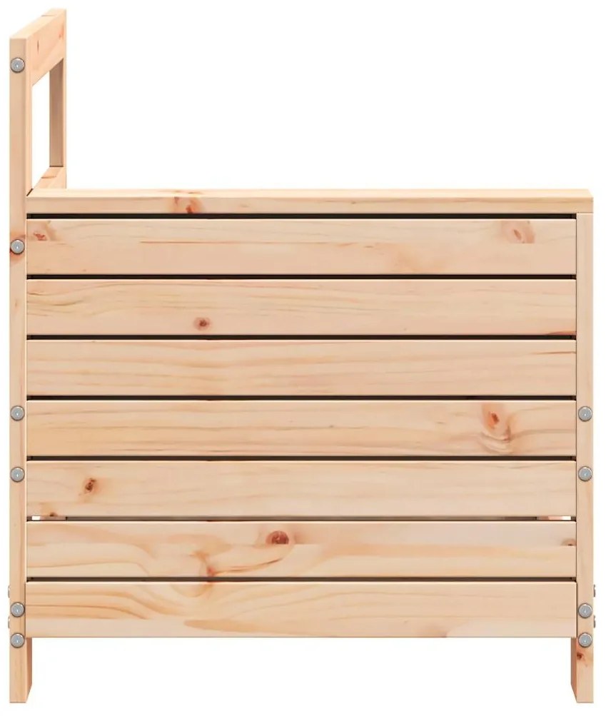 vidaXL Καναπές Κήπου με Μπράτσα 69x62x70,5 εκ. Μασίφ Ξύλο Πεύκου