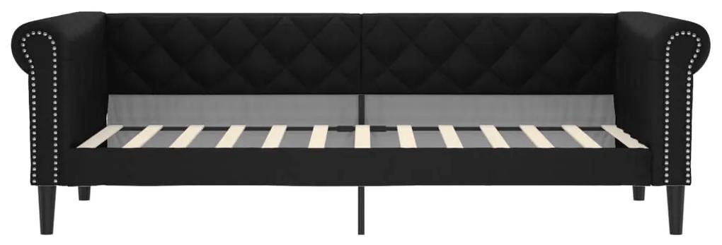 vidaXL Καναπές Κρεβάτι Μαύρο 80 x 200 εκ. από Συνθετικό Δέρμα