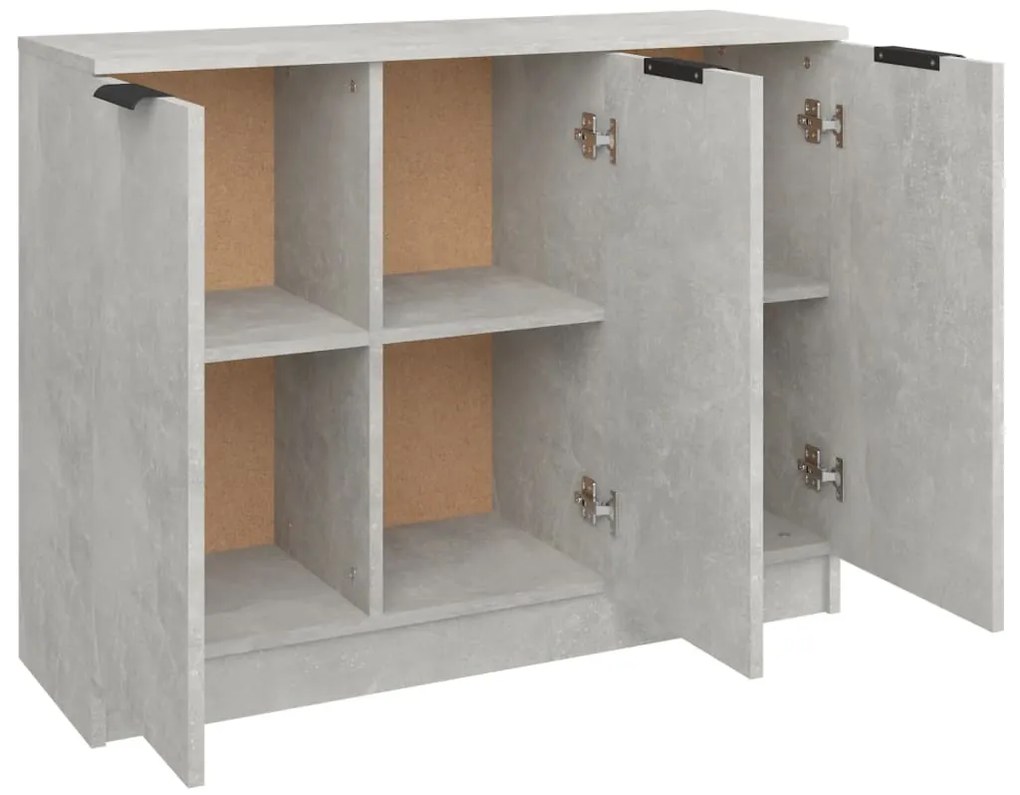 vidaXL Ντουλάπι Γκρι Σκυροδέματος 90,5x30x70 εκ. Επεξεργασμένο Ξύλο