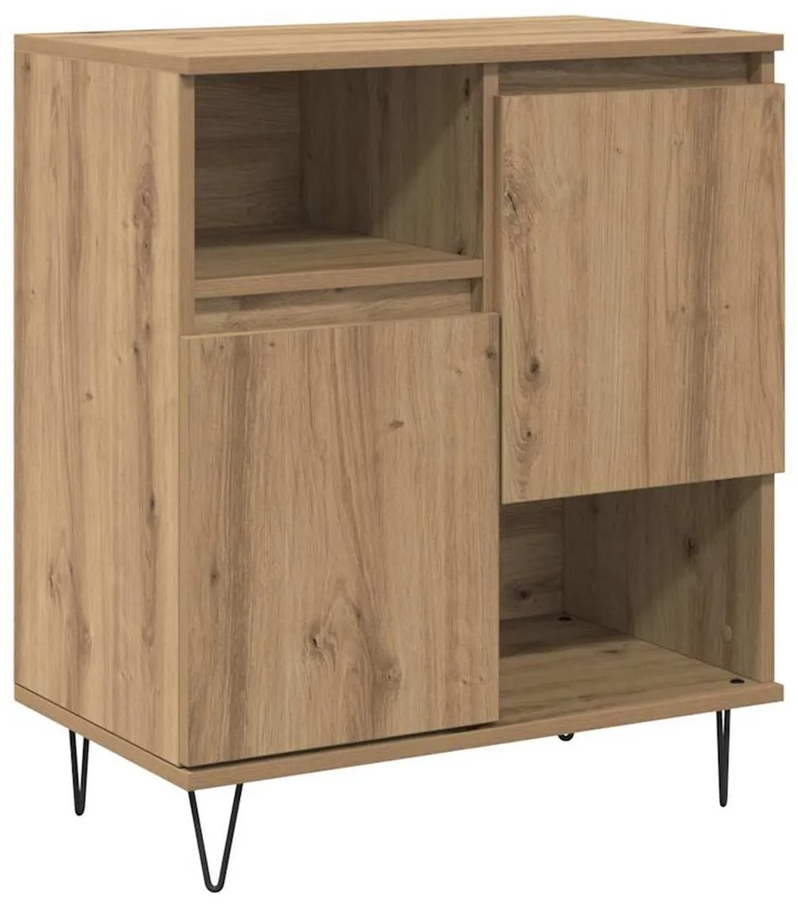 vidaXL Παραδοσιακά Πλευρικά Έπιπλα 2 pcs artisan δρυς 120 x 35 x 70 εκ