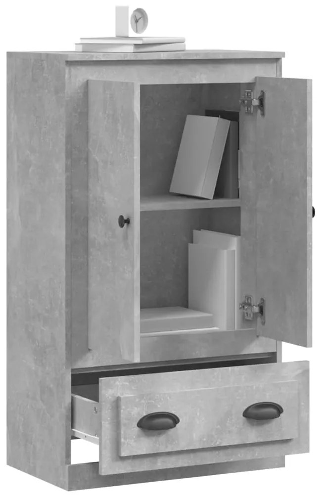 vidaXL Ντουλάπι Γκρι Σκυροδέματος 60x35,5x103,5 εκ. Επεξεργασμένο Ξύλο