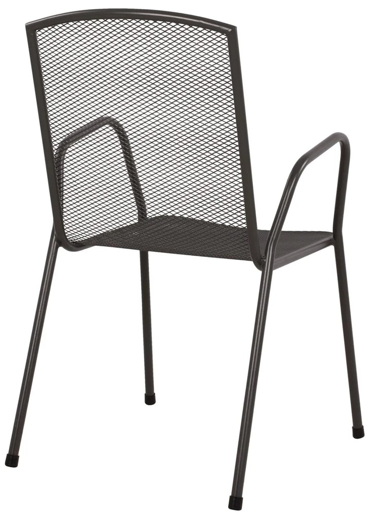 Καρέκλα - Πολυθρόνα ELIJAH C5005.01 Μεταλλική Ανθρακί 54x62x89Υ εκ. 54x62x89 εκ.