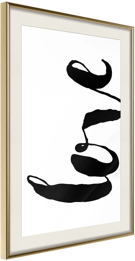 Αφίσα - Love Sideways - 40x60 - Χρυσό - Με πασπαρτού