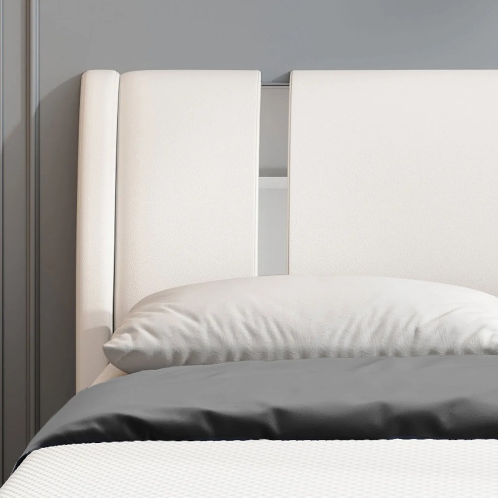 Επενδυμένο κρεβάτι Aelina-Leuko