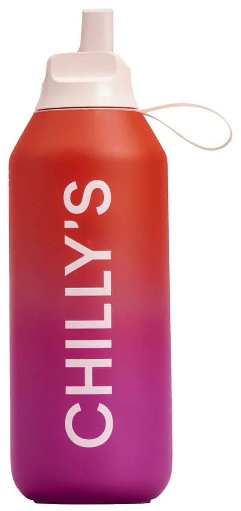Μπουκάλι Θερμός Series 2 Flip Chilly's με πτυσσόμενο καλαμάκι, χωρητικότητα 500ml και διατήρηση θερμοκρασίας 24h κρύο - Endless Horizon