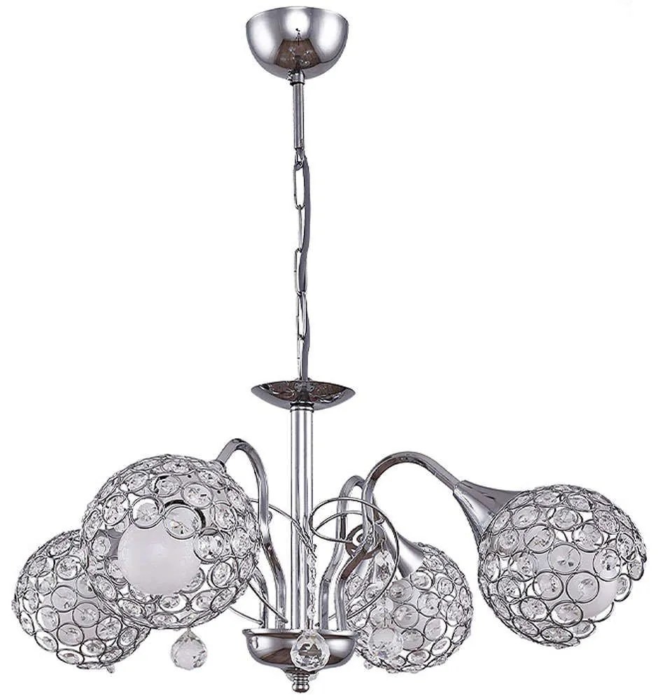 Φωτιστικό Οροφής Dagobert 0124540 58x58x61cm 4xE27 60W Silver Megapap Μέταλλο