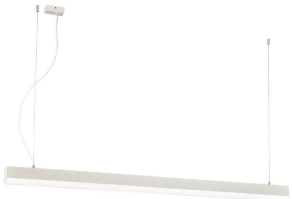 Γραμμικό Κρεμαστό Φωτιστικό Οροφής LED 4000Κ Aria H120 Φ150 Viokef 3911-0018-4-W-N Λευκό
