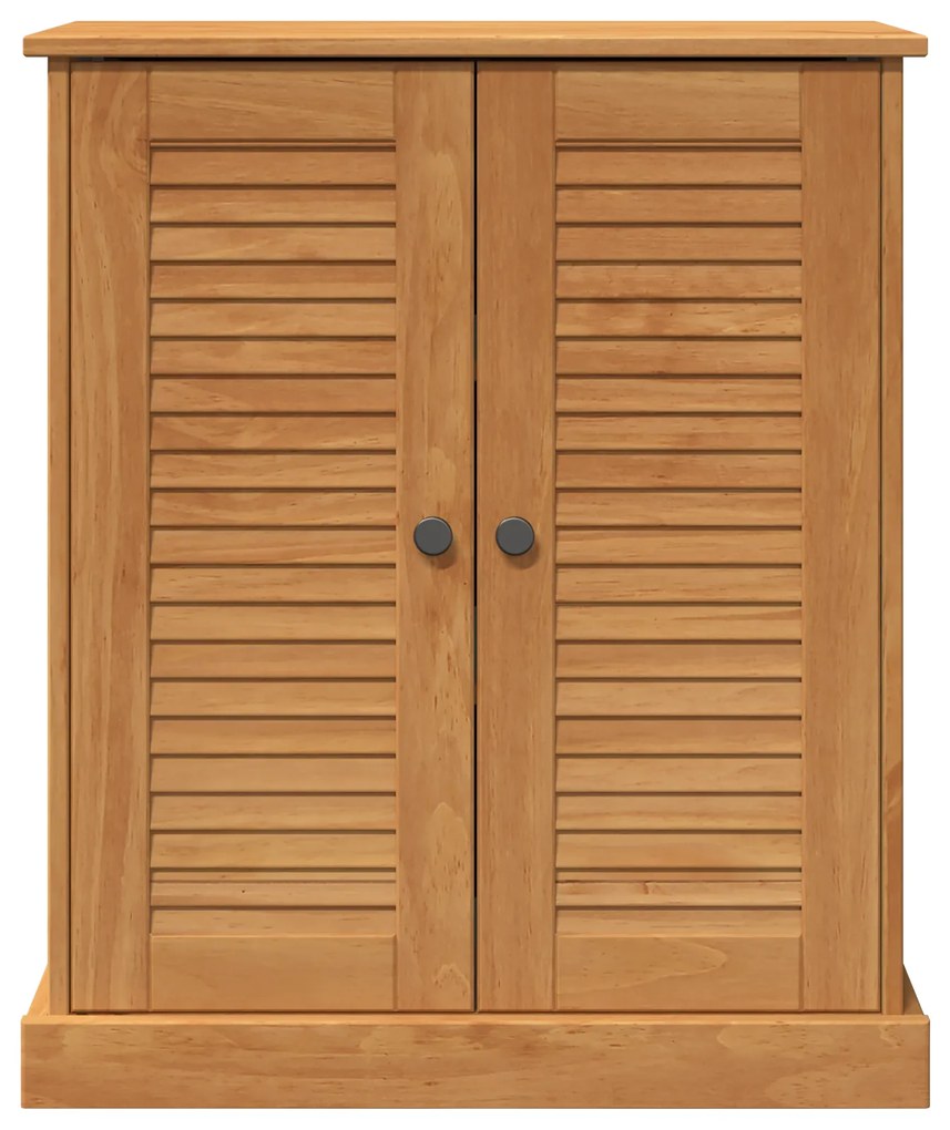 vidaXL Ντουλάπι Μπάνιου καφέ μελί 68 x 34 x 80 εκ Μασίφ ξύλο πεύκου