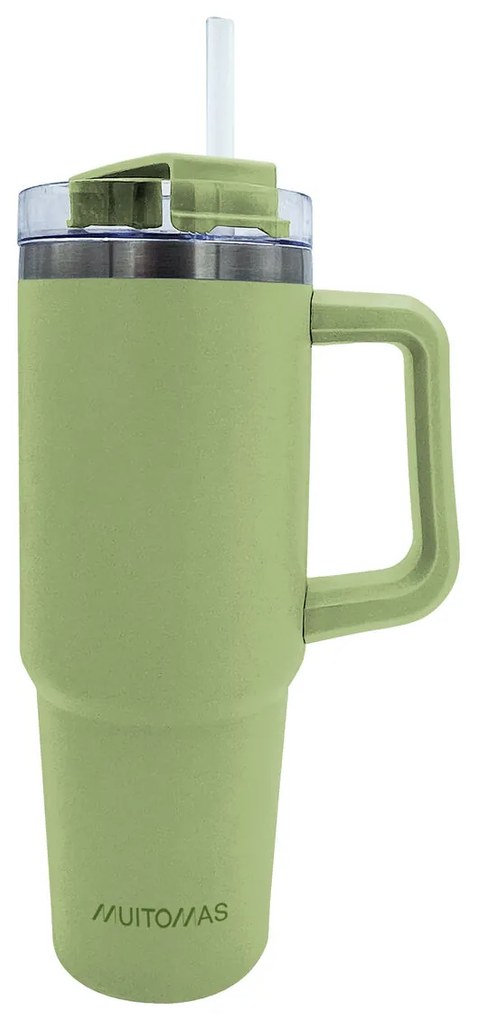 Μπουκάλι νερού Muitomas TRAVELMUG900GN Πράσινο Ανοξείδωτο ατσάλι