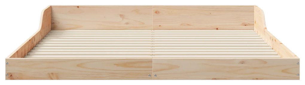 vidaXL Σκελετός Κρεβατιού Καφέ 140 x 210 cm Μασίφ ξύλο πεύκου