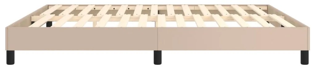 vidaXL Πλαίσιο Κρεβατιού Καπουτσίνο 160x200 εκ. από Συνθετικό Δέρμα