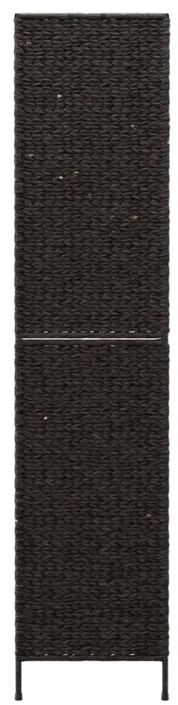 vidaXL Διαχωριστικό Δωματίου με 4 Πάνελ Μαύρο 163x180εκ. Υάκινθο Νερού