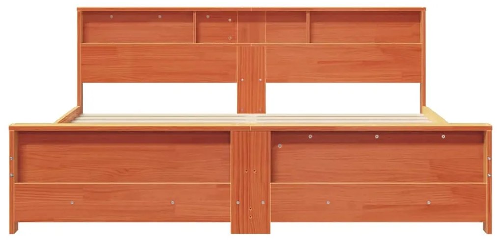 vidaXL Σκελετός Κρεβατιού Καφέ κεριού 180 x 200 cm Μασίφ ξύλο πεύκου