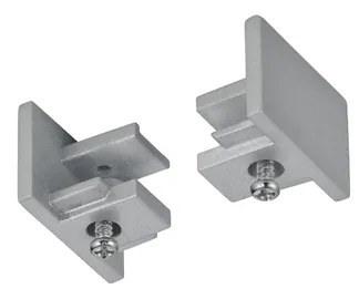 Τερματικές Τάπες Ράγας Trio Lighting DUOLINE 703087 Γκρι Τιτανίου (Titan Grey)