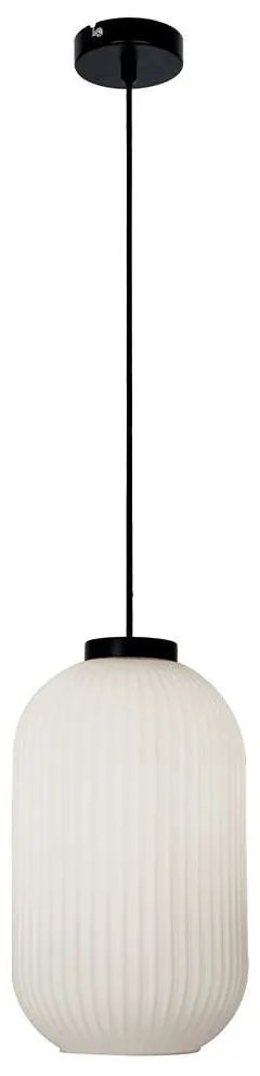 Φωτιστικό Οροφής Astor 4253100 E27 White-Black Viokef Metal, Glass