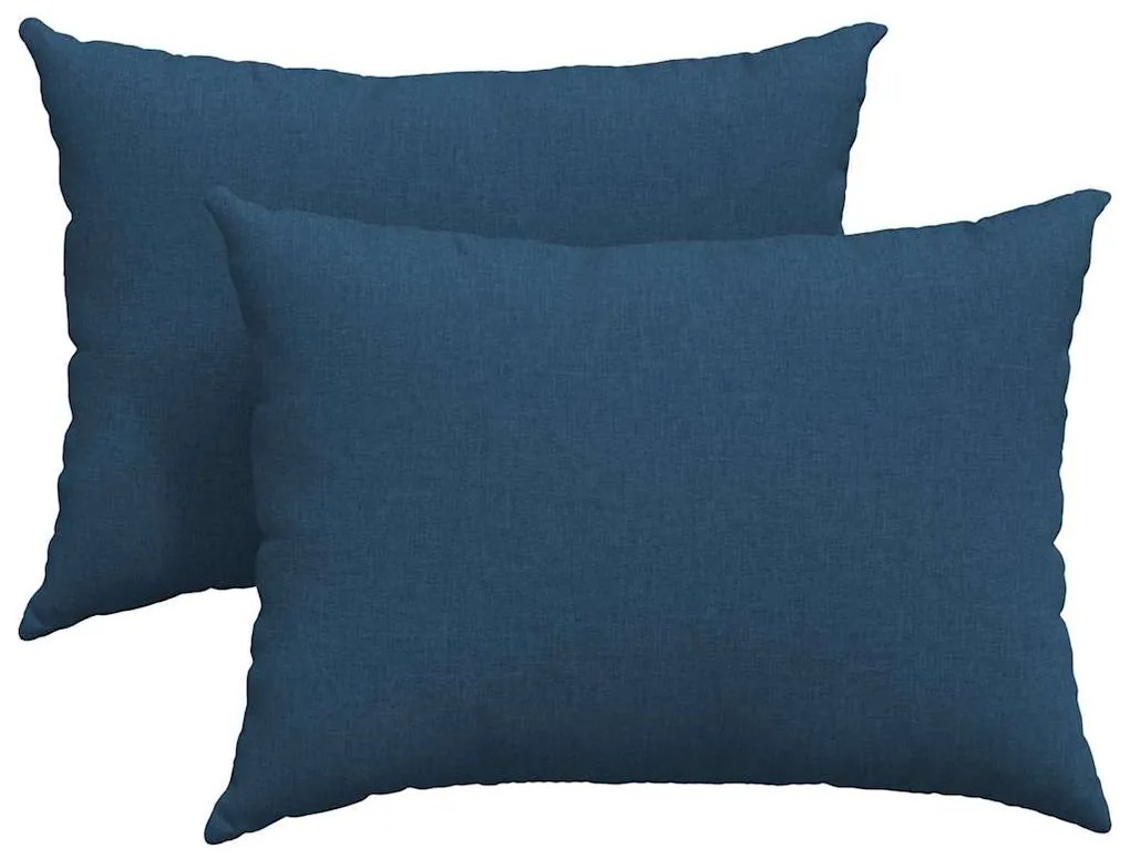 vidaXL Μαξιλάρι Καναπέ 2 pcs Μπλε 70 x 50 cm ύφασμα