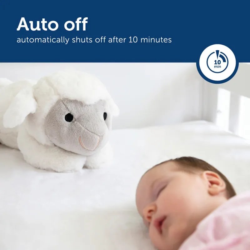 LIZ Προβατάκι Νανουρίσματος ZAZU με Χτύπους Καρδιάς και Λευκούς Ήχους