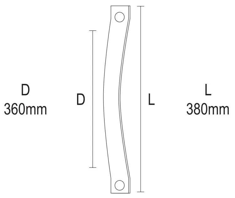 Λαβή Εξώθυρας Vio DP 04.37 INOX ΜΑΤ-ΧΡΩΜΙΟ - 04.37/360.Ζ9