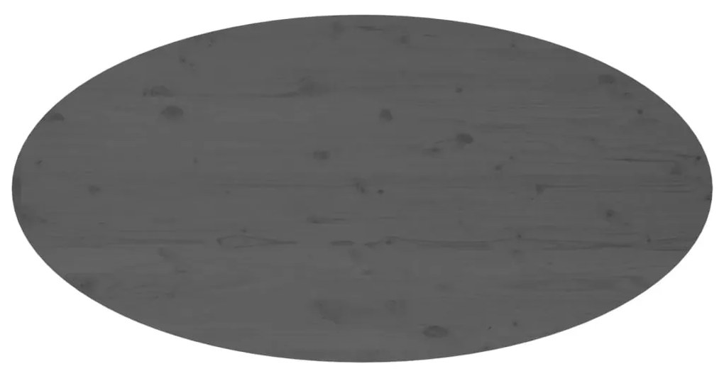 vidaXL Τραπεζάκι Σαλονιού Γκρι 110 x 55 x 45 εκ. από Μασίφ Ξύλο Πεύκου