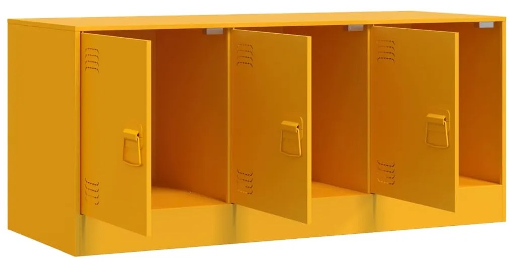 vidaXL Έπιπλο Τηλεόρασης Μουσταρδί Κίτρινο 99x39x44 εκ. από Ατσάλι