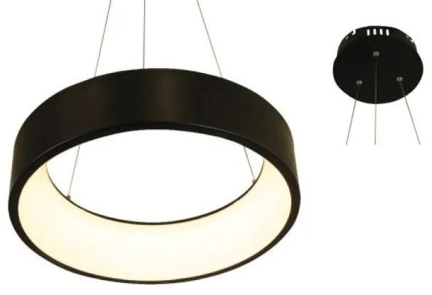 Φωτιστικό Οροφής Led BR81LEDP45BK 34W 3000K 1700lm D45XH120 Black Aca Decor Metal