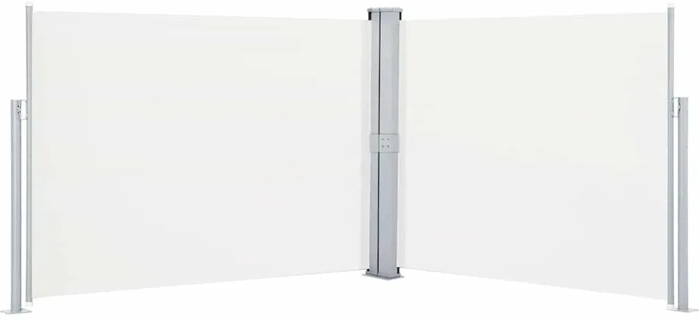 vidaXL Σκίαστρο Πλαϊνό Συρόμενο Κρεμ 140 x 1000 εκ.