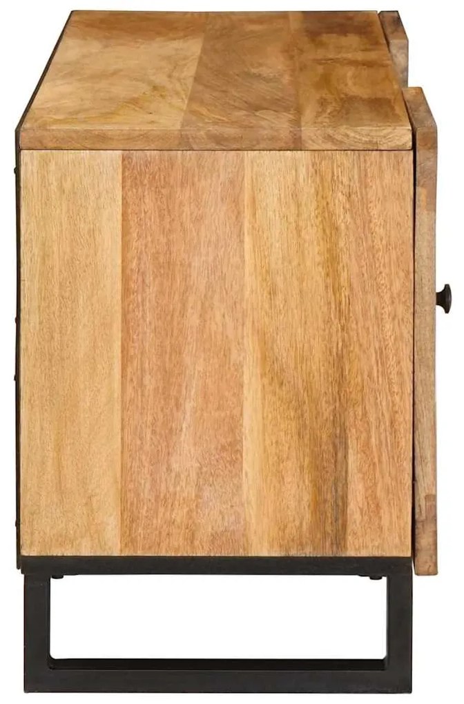 vidaXL Ντουλάπι TV με ράφι Καφέ 105 x 33,5 x 46 εκ. Στερεό ξύλο μάνγκο