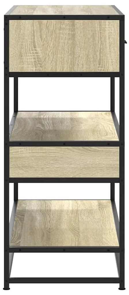 vidaXL Τραπέζι Κονσόλα Sonoma Δρυς 90x35x80 εκ. Επεξεργασμένο Ξύλο
