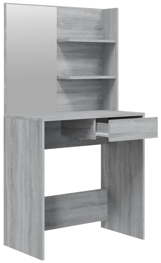 vidaXL Μπουντουάρ Σετ Γκρι Sonoma 74,5 x 40 x 141 εκ.