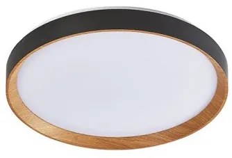 Πλαφονιέρα Φωτιστικό Οροφής LED 36W CCT Μέταλλο Sunlight-ROBLE-500-B-Μαύρο ROBLE-500-B