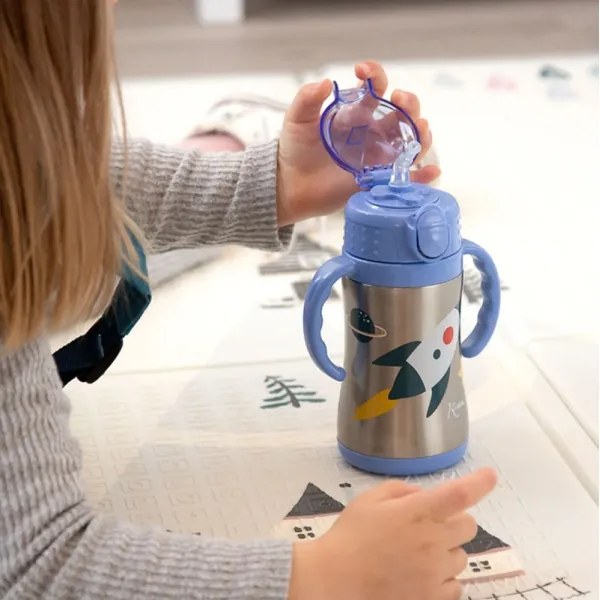 Kiokids Παγούρι Θερμός με Λαβές Space Rocket 280ml. 6+Μ