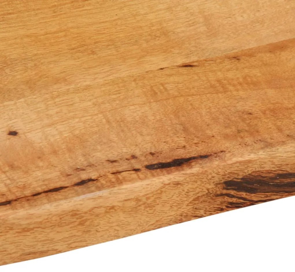 vidaXL Επιφάνεια Τραπεζιού 80x60x3,8 εκ. Live Edge Μασίφ Ξύλο Μάνγκο