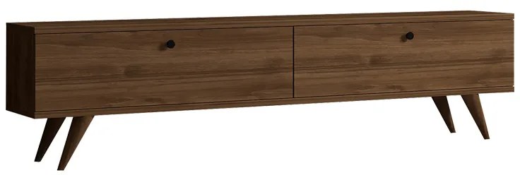 Έπιπλο τηλεόρασης Jate pakoworld σε καρυδί απόχρωση 160x25x40εκ