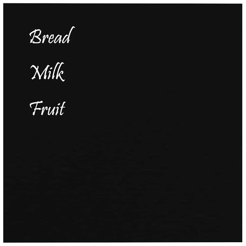 vidaXL Πίνακας Επιτοίχιος Μαγνητικός Μαύρος 60x60 εκ. από Ψημένο Γυαλί