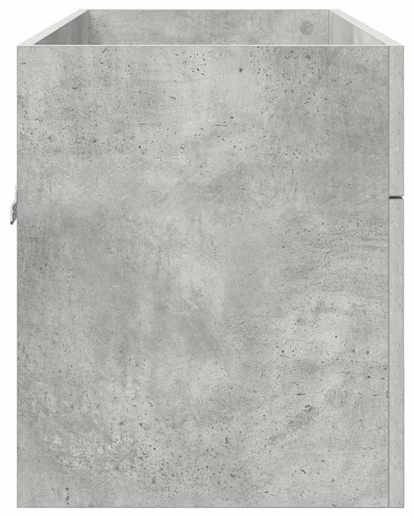 vidaXL Ντουλάπι νιπτήρα Επιτοίχιο Σκυρόδεμα Γκρι 38,5 x 100 x 46 εκ.