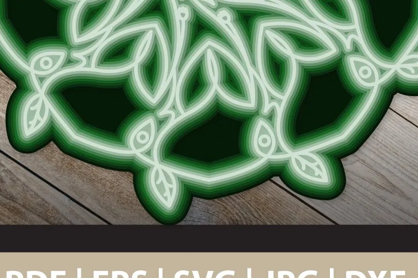 Intra απο ξύλο plywood 3mm-4mm πάχος 3D Abstract Mandala Layered Δίασταση 30x30 cm INTRAFABR-24892080