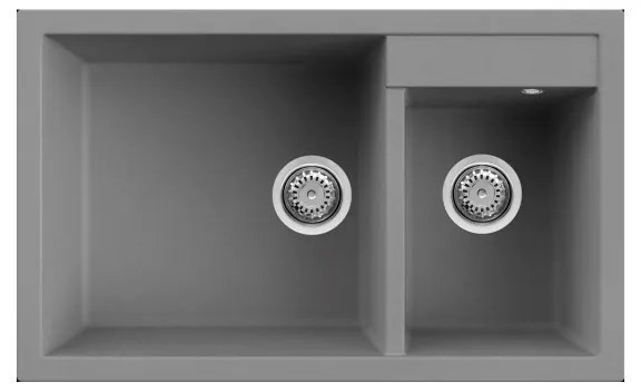 Νεροχύτης κουζίνας QUADRA 440 Titanium 73 ELLECI 81,5x50cm