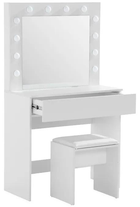 Τουαλέτα Springfield 155, Άσπρο, Καθρέφτης, 140x80x40cm, 18 kg | Epipla1.gr
