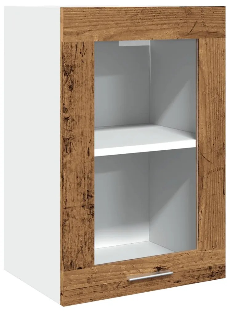 vidaXL Ντουλάπι Κρεμαστό Lyon με Τζάμι 40x31x60 εκ. Επεξ. Ξύλο
