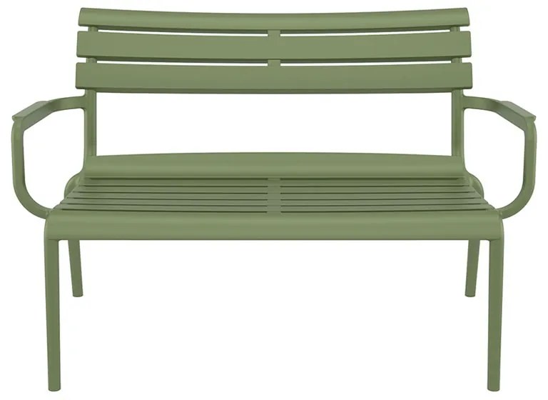 PARIS ΚΑΝΑΠΕΣ OLIVE GREEN 116X70X75εκ. ΠΟΛ/ΝΙΟΥ