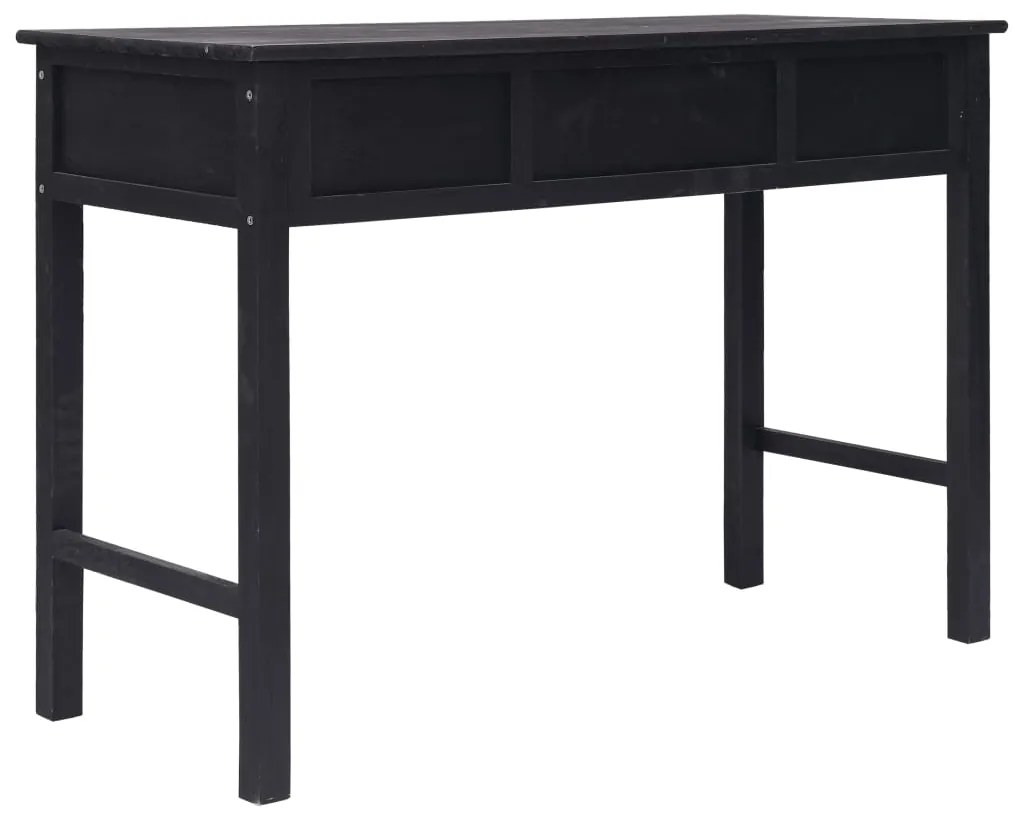 vidaXL Τραπέζι Κονσόλα Μαύρο 110 x 45 x 76 εκ. Ξύλινο