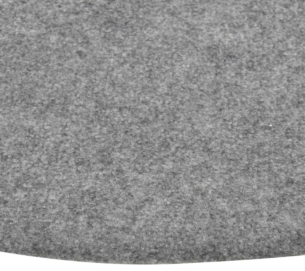 vidaXL Χλοοτάπητας Συνθετικός με Προεξοχές Γκρι Διαμέτρου 130 εκ.
